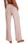 Juicy Couture Women's Velvet Fleece Lounge Pajama Pant with Rhinestones, Lola Pink, X-Large