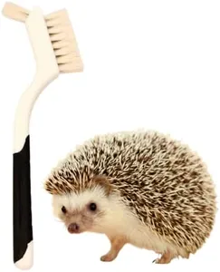 Hedgehog Bath Supplies Kit - Soft Goat Hair Cleaning Brush - Perfect Hedgehog Grooming, Hygiene, and Care Essentials - Gentle Pet Bath Brush for Small Animals by Snout and Shell