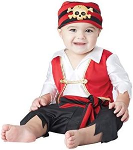 Pee Wee Pirate Infant Costume, Red