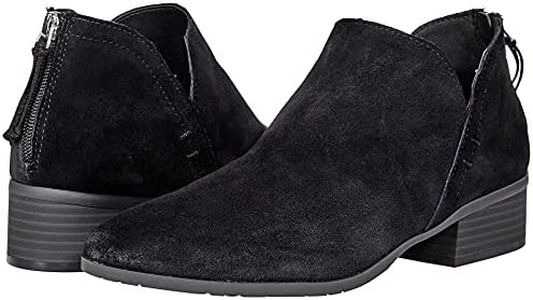 Kenneth Cole Women's Side Skip Ankle Boot, Black 1, 6.5