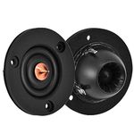 ASHATA Car Tweeter Speakers, 2pcs 2" 4Ohm 4Ω 30W Silk Film Dome Tweeter Treble Speaker Car Loudspeakers Deliver Smoother,Purer,Cclearer Sound