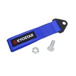 Kyostar Universal Racing Tow Strap for Front or Rear Bumper Towing Hooks, High Strength Tow Straps, Upgrade Version (Blue)