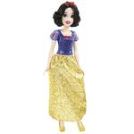 Mattel Disney Princess Snow White Fashion Doll, Sparkling Look with Black Hair, Brown Eyes & Hair Accessory