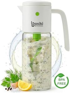 Boxiki Kitchen Salad Dressing Mixer Bottle – Leakproof Glass Shaker with Measurements | Easy Blend Oil & Vinegar Dispenser for Healthy Homemade Sauces, Marinades & Vinaigrettes