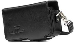 MegaGear MG281 Leather Case with Belt Loop for Sony DSC-RX100M III, RX100 V, Sony DSC-RX100M II, Sony DSC-RX100M III, RX100 IV Camera - Black, 12.4 cm*8.1 cm*5.4 cm