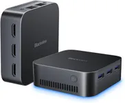 Blackview MP80 Mini PC Intel 12th N95(up to 3.4GHz), 16GB LPDDR5 512GB M.2 SSD Mini Desktop Computers Win 11, Support Dual LAN, 3 HDMI, 2.4/5G WiFi, 4K UHD