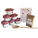 Helen's Own Jam Making Kit - Easy LOW SUGAR JAM - Kit includes 6 Jars, Lids, Doilies, rubber-bands and 500g of Helen's Own Pectin sugar mix - Now suitable for Vegetarians & Vegans!