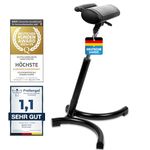 Werkfox® Standing Stool Ergonomic height adjustable stool; Standing aid workshop stool standing chair for desk, office, industry.