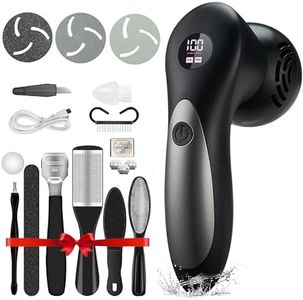 Doeean Electric Feet Foot Callus Remover Equipped with A Vacuum System Foot Scrubber 17 in 1 Professional Foot Care Tool Ipx6 Waterproof Rating for Removing Hard Cracks Dryness and Dead Skin (Black)