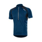 BERGRISAR Half Zipper Cycling Jersey Mens Cycle Top Short Sleeves Bike Shirt Breathable Quick-Dry MTB Jersey BG060 Dark Blue Medium