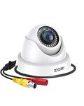 ZOSI 2.0MP 1080P 1920TVL Hybrid 4-in-1 TVI CVI AHD CVBS Security Surveillance CCTV Dome Camera, Weatherproof 80ft IR Day Night Vision For 960H,720P,1080P,5MP,4K analog Surveillance DVR (White)
