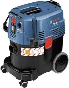 Bosch Professional aspirateur eau et poussière GAS 35 L AFC (avec 1 filtre plissé plat cellulose, suceur droit, sac jetable, coude, set suceurs pour sol, 3 tubes 0,35 m, flexible 5 m avec manchon)