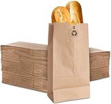 Stock Your Home 12 Lb Kraft Big Brown Paper Lunch Bags (100 Count) - Bulk Disposable Lunch Sacks, Large Size Blank Bag, Good for Snacks, Sandwiches, Grocery Food, and Arts & Crafts Projects