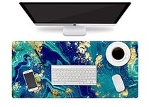 Handcuffs Extended Gaming Mouse Pad Laptop Desk Mat Large Mousepad (Marble Lous Fierce)