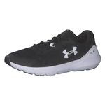 UNDER ARMOUR Women's Surge 3 Running Shoe, Black/White, 8.5