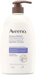 Aveeno Stress Relief Moisturizing Lotion - Lavender, Ylang Ylang, Oatmeal, Chamomile - Sensitive Skin, Dry Skin - 975 mL