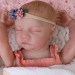 Milidool Lifelike Reborn Baby Dolls Silicone Full Body - 17-Inch Realistic Baby Dolls Girl Newborn Baby Girl Dolls,Soft Body Real Life Baby Doll with Gift Box for Kids Age 3 +