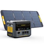 VTOMAN FlashSpeed 1500 Power Station with 1*400W Solar Panel, 1500W/1548Wh LiFePO4 Battery Solar Generator with 230V AC Output/Input, 100W USB Port, UPS for Outdoor Indoor, Recharge 0-100% within 1H