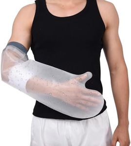 COMFYTHERA Waterproof Arm Cast Cover for Shower Hand Wound Protector Bath Adult Watertight Cast Bag Showering for Surgery Bandage Broken Hand,Wrist,Finger, Elbow Reusable Durable (B-Short Arm)