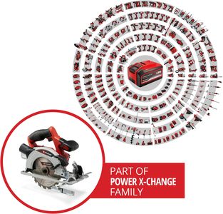 Einhell 18V Cordless Circular Saw – 165mm, Tool-Free, LED, Dust Extraction