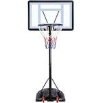 Yaheetech Outdoor Adjustable Basketball Stand, Portable Basketball Hoop Net System on Wheels, 170-230cm