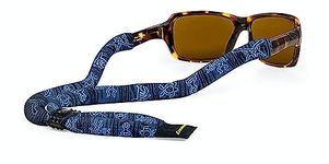 Croakies Suiters Glasses Strap, Petroglyph Blue