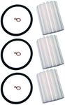 3 Pack Micron Rated FB-4 Oil Fuel Filter w/Gaskets Fit Westwood F80 F84 Fulflo FB4 B4 AS4 OB4