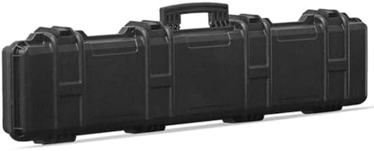 Merdia Rifles Fundas Rígidas Estuche de Rifle Duro de precisión para Todo Clima Grande y Resistente al Agua Estuche de Pistola Ultra Protectora con Estuche de Pistola de Espuma intensiva precortada