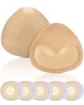 Ksang Double Sided Sticky Bra Inserts, Bra Pads Inserts for Bikini Push Up Inserts, Adhesive Push Up Sticky Pads for Swimsuit Top, Bathing Suit, Sport Bra - A/B