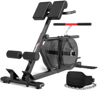 PASYOU Adjustable Back Extension Machine,All in One Roman Chair with Belt