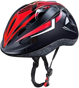 Oeyliz Toddler Helmet Kids 3-5 Bike Helmets Boys Girls Ages 3-8 Years Old Adjustable Multi-Sport Bicycle Skateboarding Cycling Skating Scooter Black Red