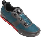 Giro Tracker Men BOA Flat Pedal Mountain Bike/e-Bike Shoes - Harbor Blue/Bright Red (2024), 40