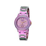 GUESS Stainless Steel Analog Multicolour Dial Women Watch-Gw0410L4, Purple Band