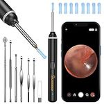 VITCOCO Ear Wax Removal Kit Ear Camera 1920P HD Ear Wax Removal Tool Ear Cleaner Otoscope with 6 LED Lights, 3mm Visual Ear Scope for iPhone iPad Android