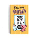 Alicia Souza First Time Dada Magnetic Photo Frame, Multicolour, Water Resistent, Ideal for Gifting