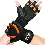 iBEX Weight Lifting Gloves Wrist Support Gym Gloves Anti Slip Palm Protection Padded Gloves Extra Grip Breathable weight training gloves for Bodybuilding Power Lifting Strength Training Pull Ups