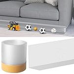 DGBAIZ Toy Blockers for Furniture, Prevent Things from Going Under Couch Sofa Bed and Other Furniture - Hard Surface Floors Only,Easy to Install & Remove(Clear)