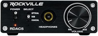 Rockville RDAC5B DAC Digital to Analog Converter USB/Optical/RCA/Headphone Amp