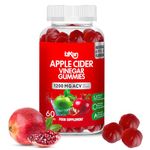 Apple Cider Vinegar Gummies with Mother 1200mg –ACV Gummies - | Digestive Health, Energy, Immune and Metabolism Support | - with Vitamin B12, B6 & Beetroot & Pomegranate Vegan 60 Count (1X)