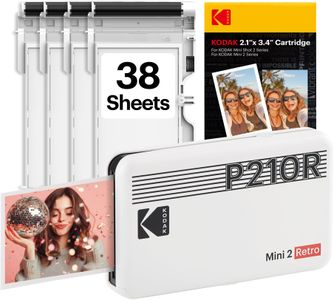 KODAK Mini 2 Retro Photo Printer – White Portable Instant Printer