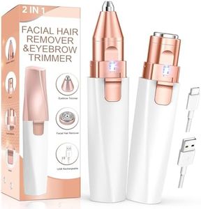 epilatore sopracciglia donna epilatore donna viso: rasoio sopracciglia donna Rasoio Elettrico Donna epilatore viso donna baffetti e sopracciglia con luce LED per rimozione peli per Labbra viso corpo