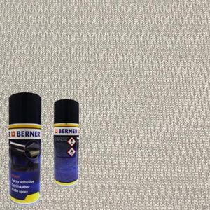 TENDAGGIMANIA Ciel de Toit Voiture Nid d'abeille Kit Tissu + Colle Spray, Ciel Toit Auto Couleur Glace 1450 -Taille 3,5 MT X 1,5 MT + 2 Colle