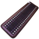 XBSXP Jade Tourmaline Far Infrared Heating Pad, Full Body Mat with 138 Pieces Natural Gemstone Overheat Protection, Smart Control for Back Pain and Cramps Relief, Sciatica Arthritis