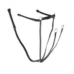 Gallop Economy Leather Breastplate Martingale, Cob Size, Black