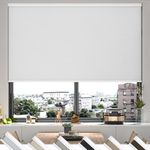 MYshade Cordless Cellular Window Shades No Tools No Drill Blackout Blinds for Indoor Windows Size 44" Wide X 72" Height White Room Darkening Window Blinds for Bedroom, Bathroom, Kitchen, Living Room