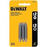 Dewalt DW2215 #2 Phillips and #2 Square Recess Double Ended Screwdriver Bit, 3-Pack