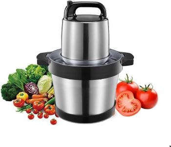 SANGOZ Stainless Steel Electric Meat Grinders with Bowl Heavy for Kitchen Food Chopper Vegetable Fruit Mixer Blender Chopper (6 LTR) (SG-6lfc*1)