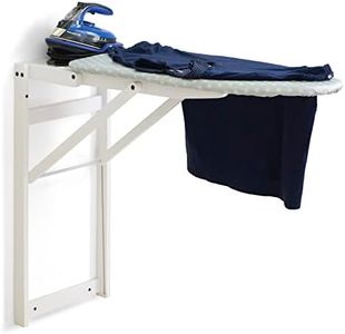 633 Jolly Wooden Wall Ironing Board Lockable White Finish AR-It The Heart of Wood