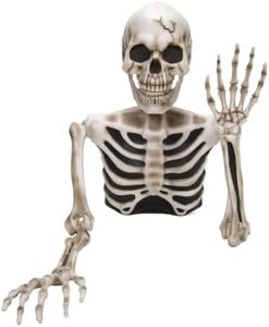 Haunted Hill Farm 3.5 ft Giant Groundbreaker, Spooky Life Size Skeleton Décor