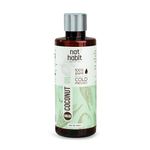 Nat Habit Cold Pressed 100% Pure Virgin Coconut Oil for Skin & Hair, Of Raw Coconut from Tamil Nadu & Kerala | Fresh from our Ayurvedic Kitchen, Zero Preservatives | Body Massage Oil, Hair Oil, 200ml